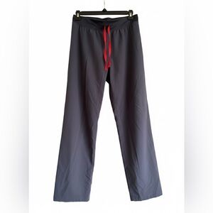 FIGS Technical Scrub Pants Men's Size Tall Charcoal Grey Red Drawstring T21003T